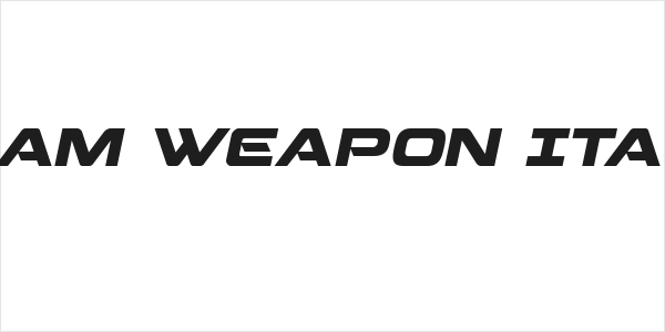Beam Weapon Italic Logo