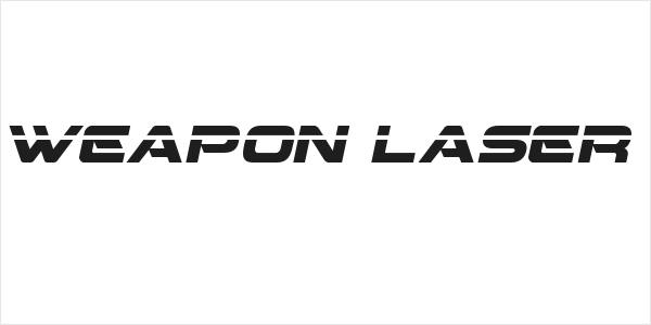 Beam Weapon Laser Italic Logo