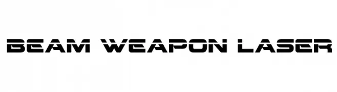 Beam Weapon Laser  les polices de caractères gratuit tlcharger