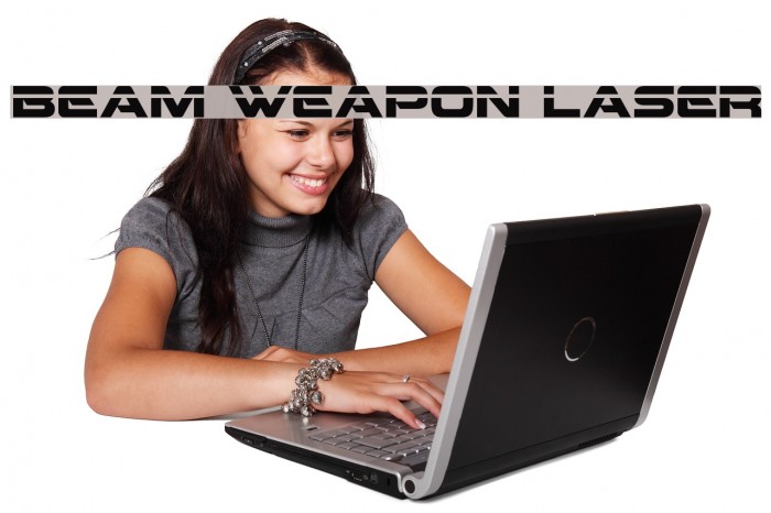 Beam Weapon Laser Font examples