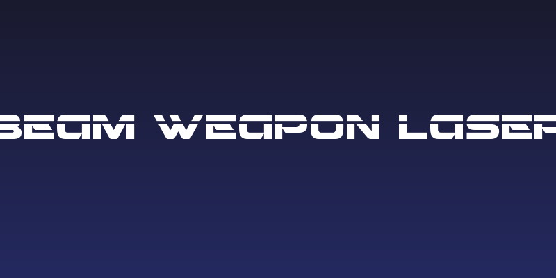 Beam Weapon Laser Social Header
