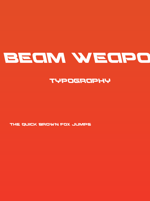 Beam Weapon Leftalic Poster