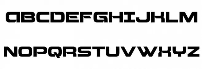 Beam Weapon Font Litere mari