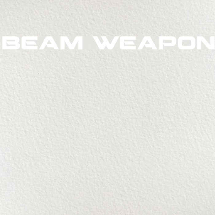 Beam Weapon Font examples