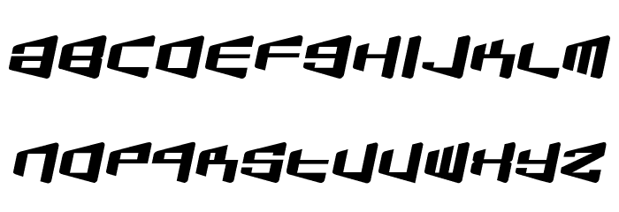 BeamShip Font LOWERCASE