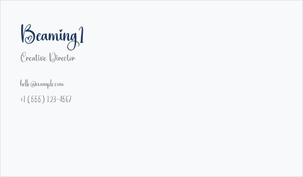 Beaming1 Business Card