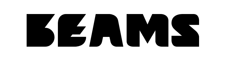 Beams  フリーフォントのダウンロード