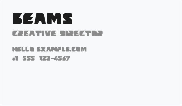 Beams Business Card