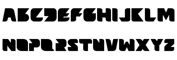 Beams Font LOWERCASE