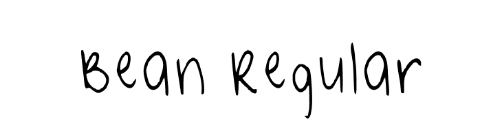Bean Regular  フリーフォントのダウンロード
