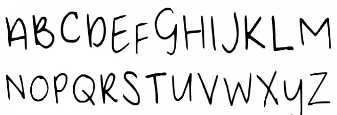 Bean Regular Schriftart Groß