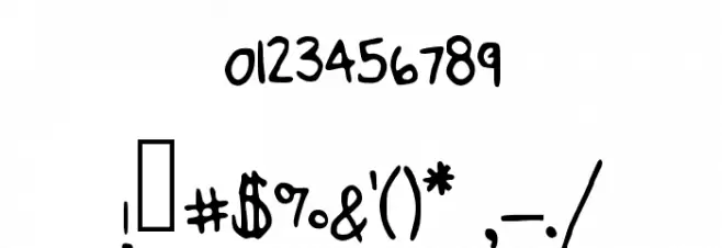 BeanBeany Font OTHER CHARS