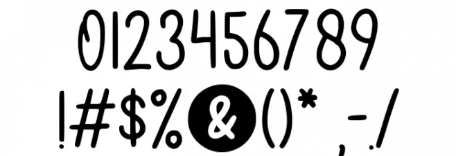 Beans And Break Font OTHER CHARS