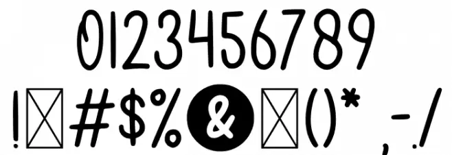 Beans And Break Font OTHER CHARS