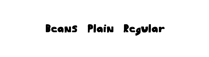 Beans Plain Regular Font