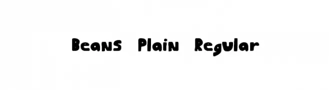 Beans Plain Regular  Скачать бесплатные шрифты