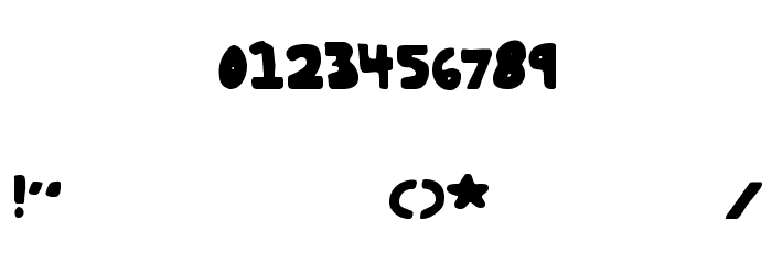 Beans Plain Regular Font OTHER CHARS