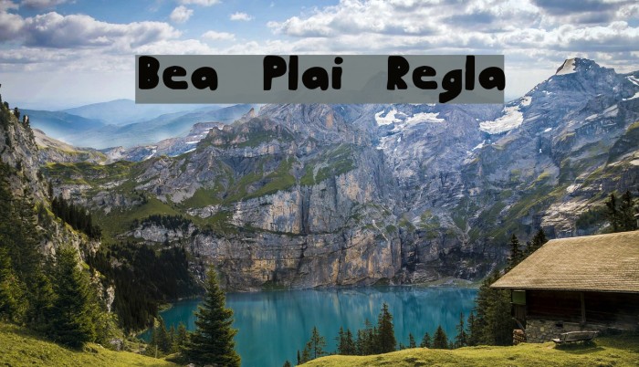 Beans Plain Regular Font examples