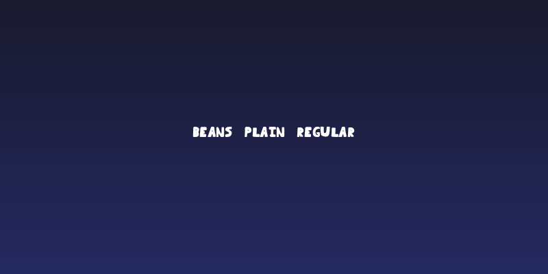 Beans Plain Regular Social Header