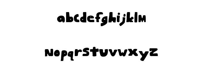 Beans Plain Regular Font LOWERCASE
