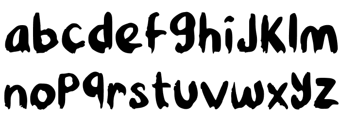 Beans Plantain Regular Font LOWERCASE