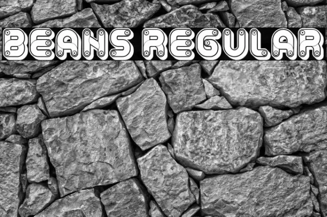 Beans Regular Font examples