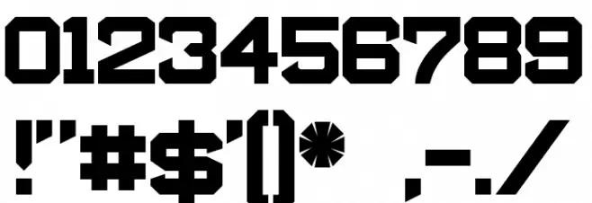 Beantown 1 Font OTHER CHARS