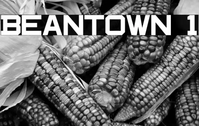 Beantown 1 Font examples