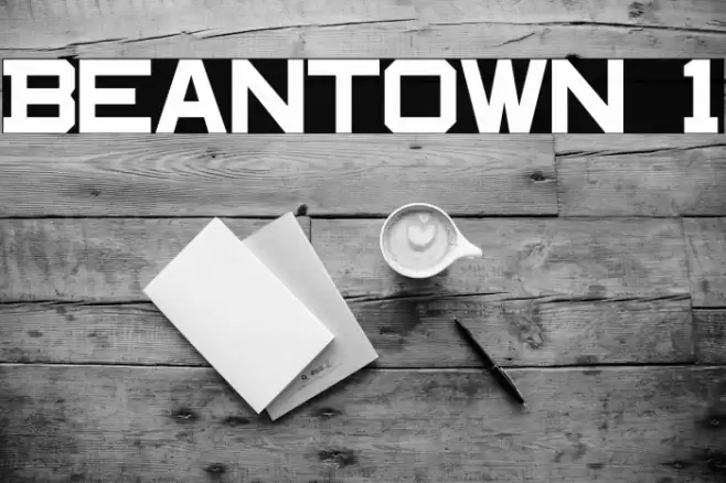 Beantown 1 Font examples