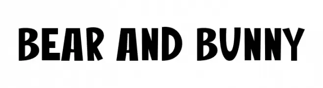 Bear And Bunny  Frei Schriftart Herunterladen