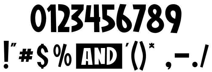 Bear And Bunny Font Alte caractere