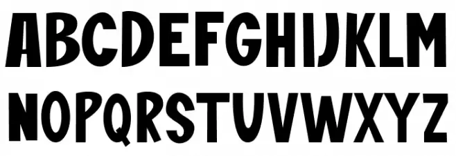 Bear And Bunny Schriftart Groß