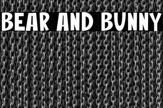 Bear And Bunny Font examples