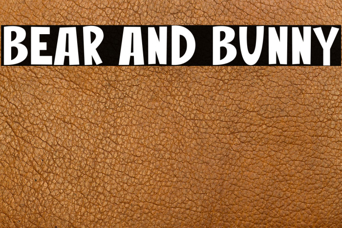 Bear And Bunny Example 2