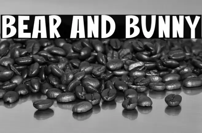 Bear And Bunny Font examples