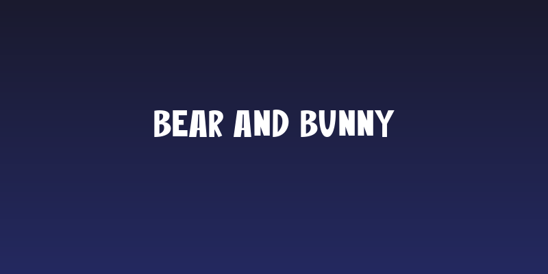Bear And Bunny Social Header
