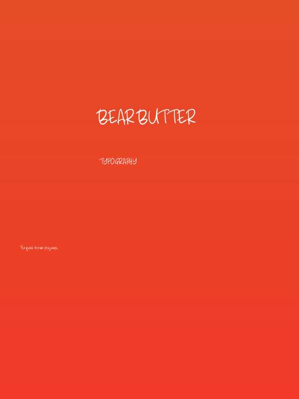 Bear Butter Poster