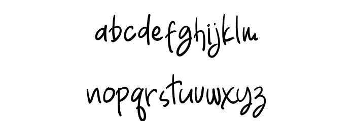 Bear Butter Font LOWERCASE