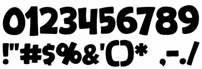 Bear Days フォント その他の文字