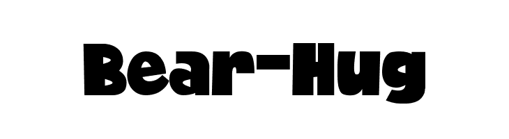 Bear-Hug  Скачать бесплатные шрифты