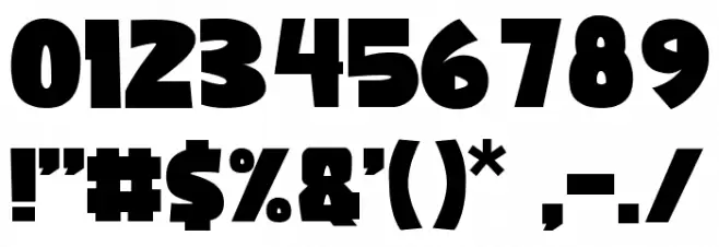 Bear-Hug Font OTHER CHARS