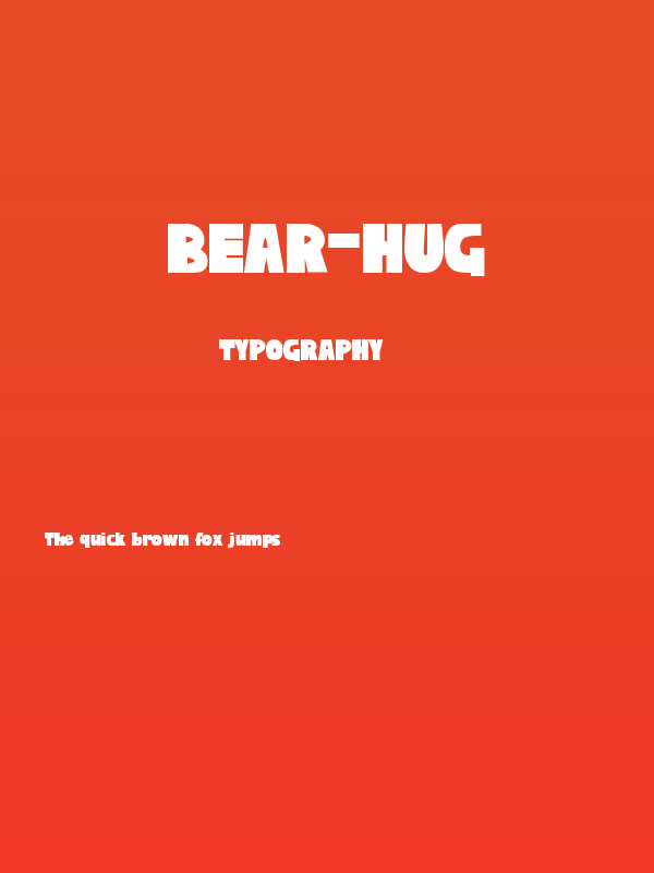 Bear-Hug Poster