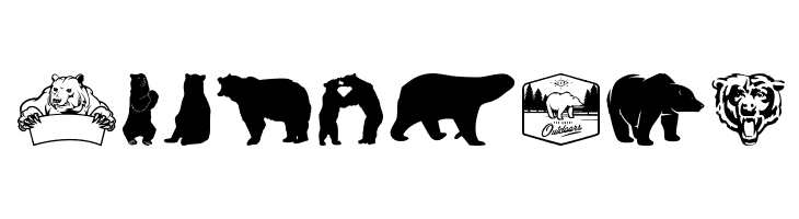 Bear Icons  Скачать бесплатные шрифты