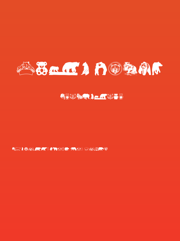 Bear Icons Poster
