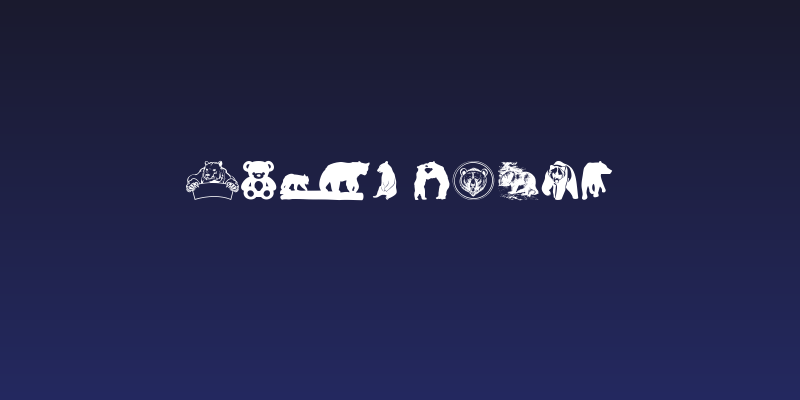 Bear Icons Social Header
