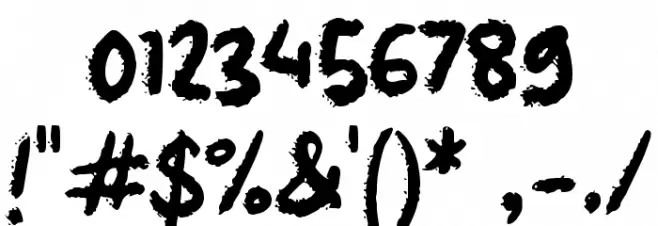 Bear Kiddos Font OTHER CHARS