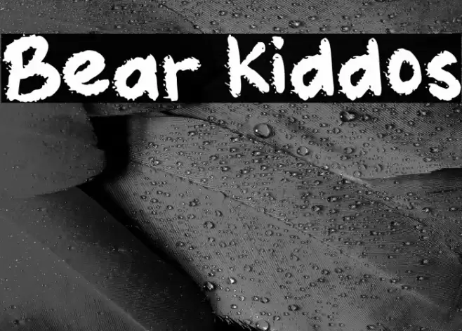 Bear Kiddos Font examples