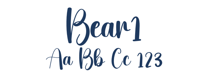 Bear1 Font Preview
