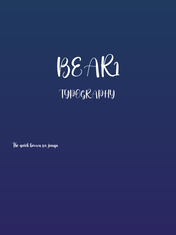 Bear1 Poster
