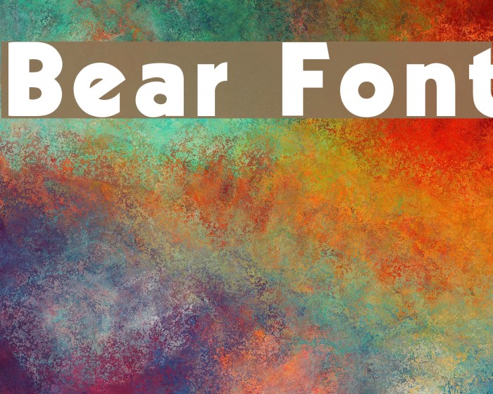 Bear Font examples